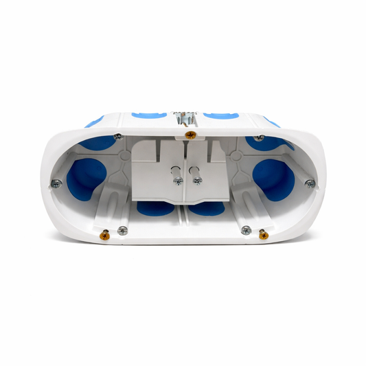 Boîte double d’encastrement électrique étanche à l’air BLM – 2 postes – Profondeur 50 mm