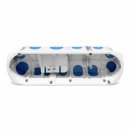 Boîte triple d’encastrement électrique étanche à l’air BLM – 3 postes – Profondeur 50 mm