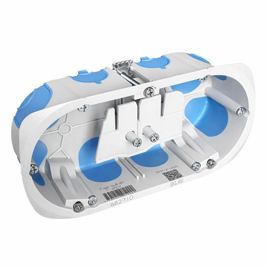 Boîte double d’encastrement électrique étanche à l’air BLM – 2 postes – Profondeur 40 mm