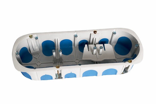 Boîte triple d’encastrement électrique étanche à l’air BLM – 3 postes – Profondeur 40 mm