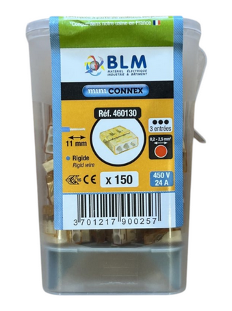 Bornes de connexion 3 entrées – BLM Réf. 460130