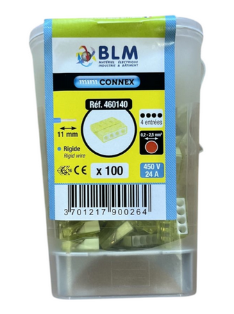 Bornes de connexion 4 entrées – BLM Réf. 460140