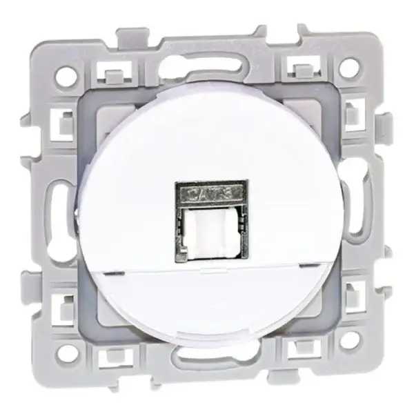 Prise RJ45 Cat6 Grade 2 TV Blanche