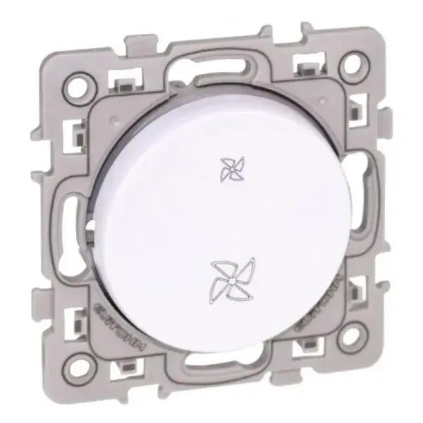 Interrupteur VMC blanc Eur’ohm Square