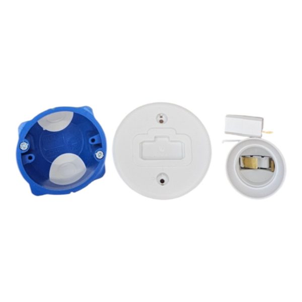 PriMatElec - Boîtier d’applique DCL No Air Ø54 mm avec fiche douille E27