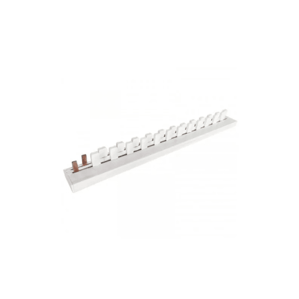 Lot de 2 peignes horizontaux (1N+1L) 63A 12 dents + bornier