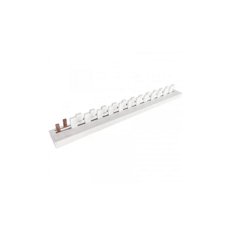 Lot de 2 peignes horizontaux (1N+1L) 63A 12 dents + bornier